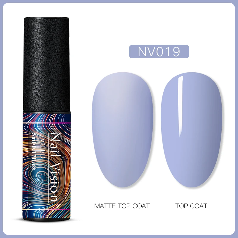 Nail Vision 5 мл УФ-гель для ногтей полуперманентный замачиваемый УФ-гель лак для ногтей гель-краска для ногтей для маникюра матовый топ необходим - Цвет: S06614