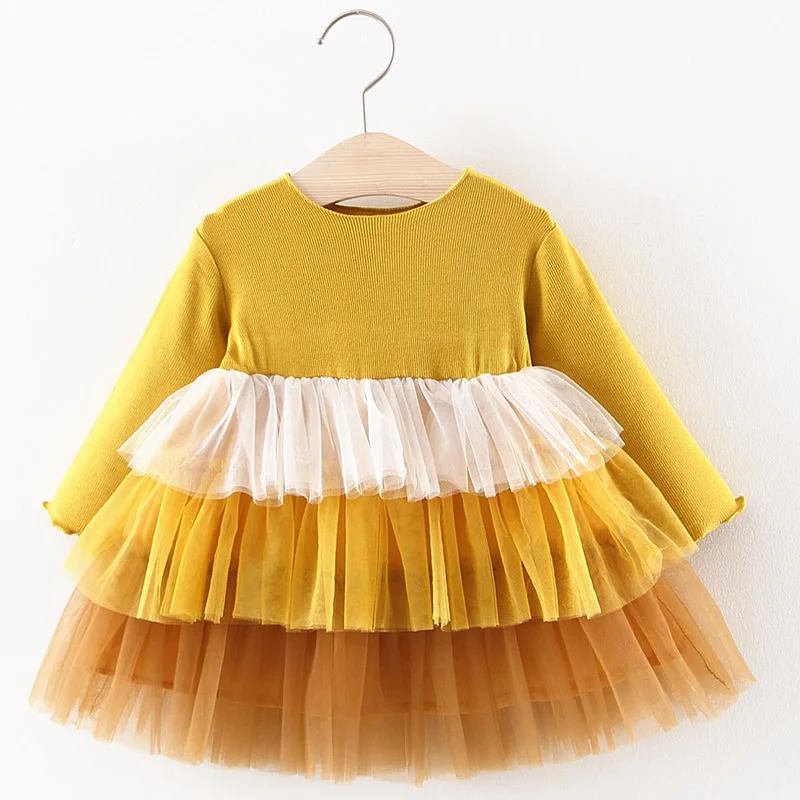 Весенне-осеннее корейское 2020 Новое хлопковое платье с длинными рукавами для