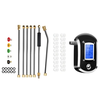 

Powerful Pressure Washer Extension Wand Set & Alcohol Tester Breathalyzer Digital Breath Alcohol Tester Display