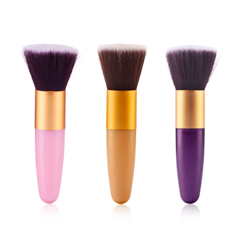 Professional Flat Makeup Brushes Powder Liquid Foundation Blush Brush Concealer Contour Facial Make Up Tool | Красота и здоровье