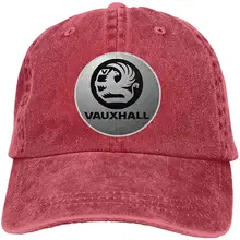 Мужская винтажная Регулируемая шляпа Vauxhall с логотипом автомобиля крутая ковбойская шляпа, синяя