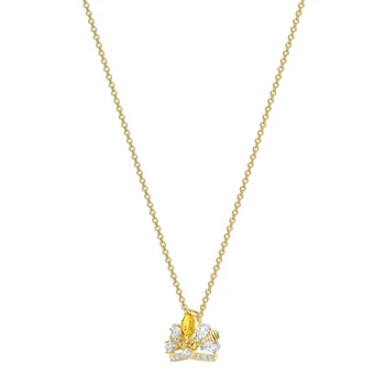 

High-quality SWA new fashion simple yet temperamental crown Pendant Necklace