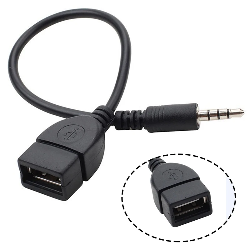 3,5 мм штекер usb-кабель 10 см аудио разъем AUX USB разъем аудио кабель конвертера