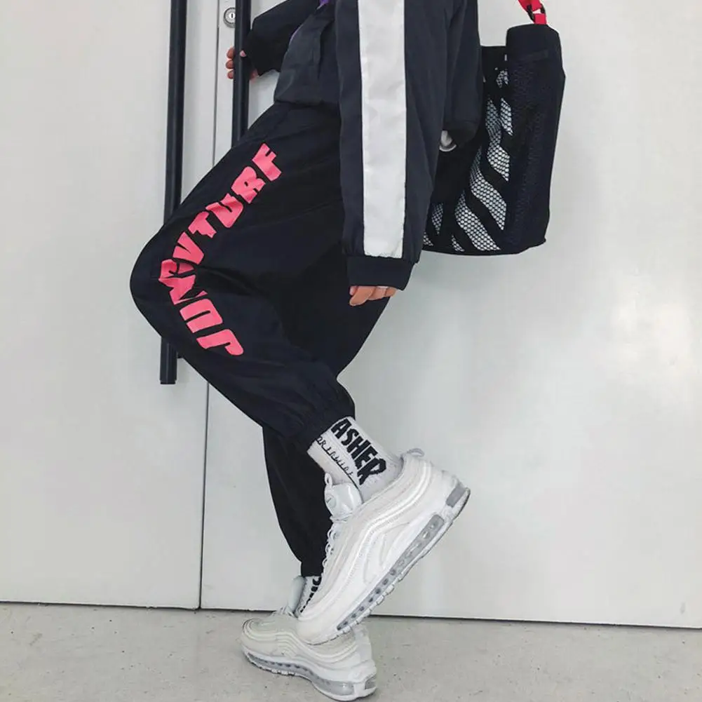 Yfashion, мужские повседневные спортивные штаны в стиле хип-хоп, Модные свободные штаны с надписью, шаровары, уличная одежда, брюки