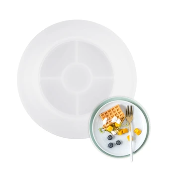 

Silicone Large Soap Dish Resin Mold Oval Round Tray Molds DIY Jewelry Tray Molds F3MD