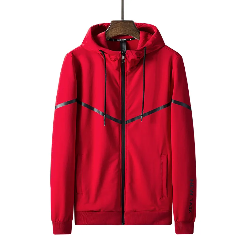 New Fashion Young Men Tracksuit Men's Sportswear Suits Slim Fit Spring Autumn Sets Hooded Coat+ Pants Clothes Dropshipping