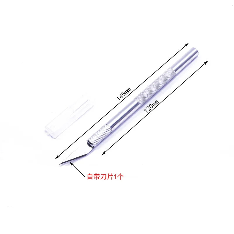 Metal Scalpel Knife Tools Kit Non-Slip Blades Engraving Knife Mobile Mobile Phone Film Paper Cut Handicraft Carving Tools #11