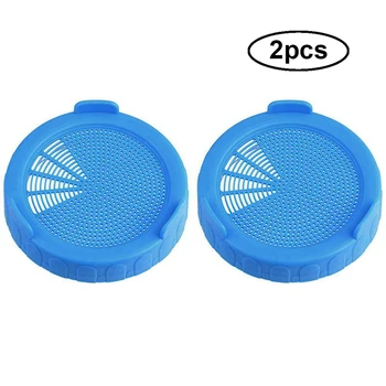 

2pcs Sprouting Lids Food Grade Mesh Sprout Cover Nursery Pots Vegetable Growing Germination Sprouting Lids Planting Supplies