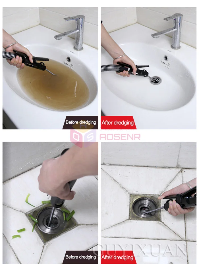 220V Электрический Очиститель стока Туалет драги канализационные Водостоки машина Кухня трубы блок засорения инструменты