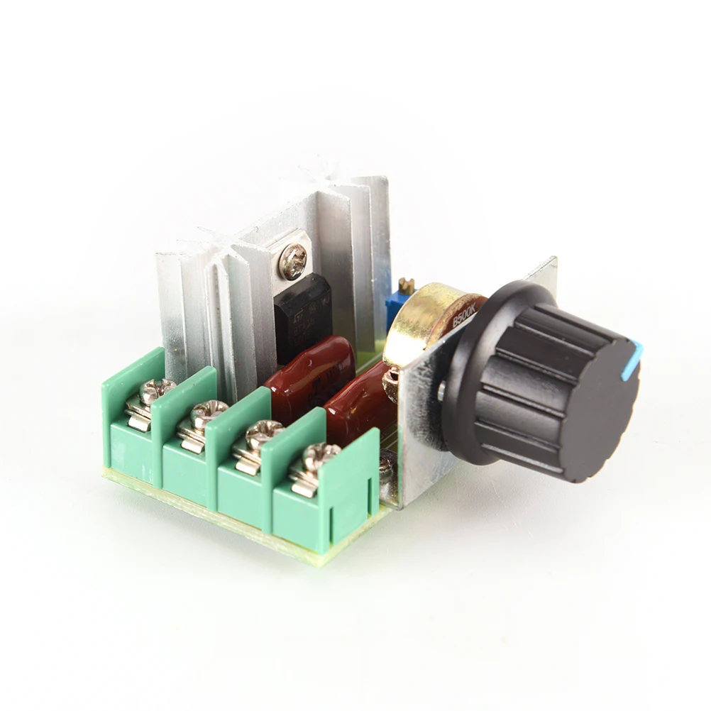 Adjustable 50-220V 25A Motor Speed Controller PWM 2000W AC Motor Speed Controller Voltage Regulator 1PC