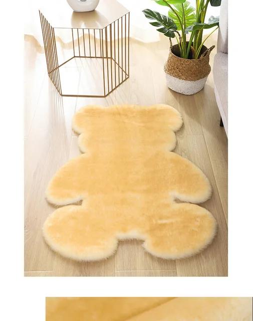 24x60 Solid Plush Floor Mats Snow White - PiccoCasa