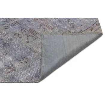 

Handmade Blue Vintage Overdyed Patchwork Area Rug 160x233 Cm-5'3''X7'8''