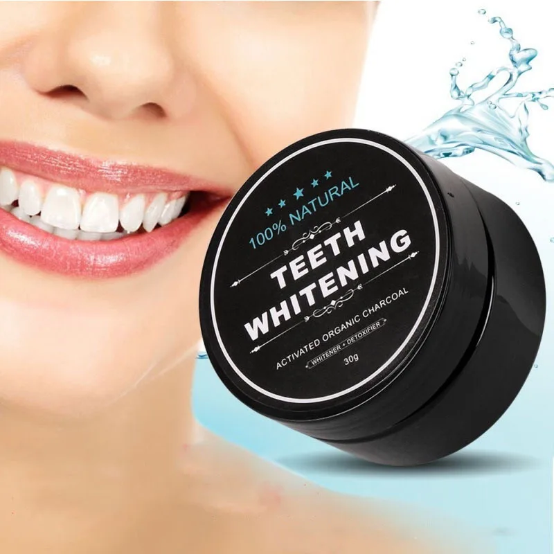 30g Teeth Whitening Powder Premium Activated Bamboo Charcoal Powder Scaling Powder Smoke Coffee Tea Stain Remove Oral Hygiene