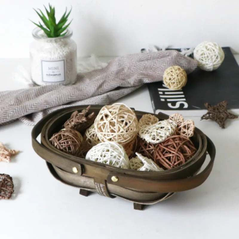 

3-5cm Decor Rattan Wicker Cane Ball Ornament Rattan Balls for Home Garden Patio Wedding Birthday Party decoration@2