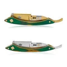 Мужская Легко открывающаяся прямая Бритва для волос в стиле ретро с деревянной ручкой парикмахерский Набор для бритья T4MB