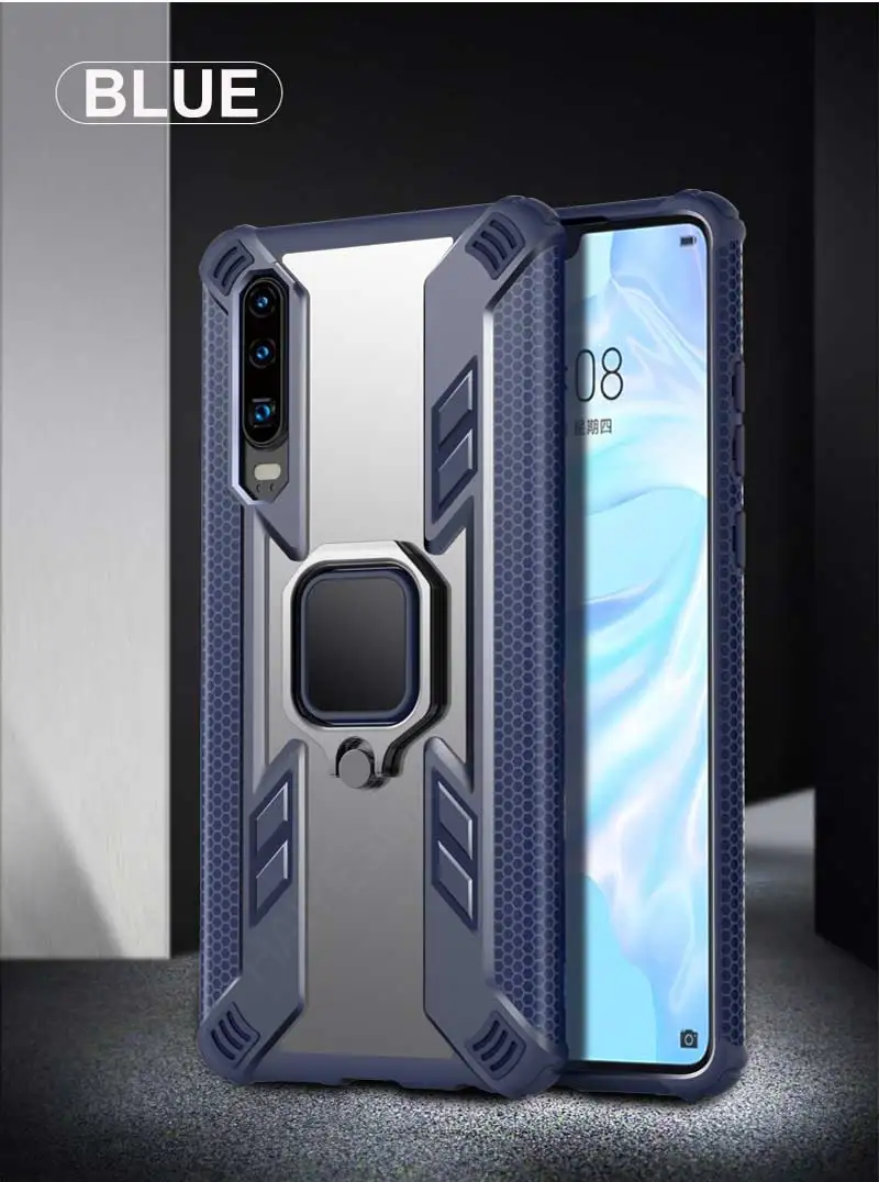 Роскошный защитный силиконовый чехол для телефона huawei P30 Pro mate 20X Honor 20 10 Lite 8X P Smart Y7 Y9 силиконовый чехол с кольцом