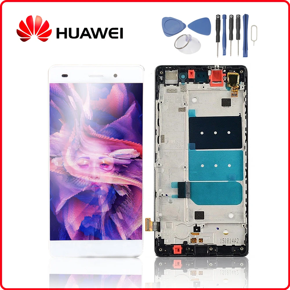 Оригинальный Для huawei P8 Lite ЖК дисплей сенсорный экран дигитайзер для с рамкой