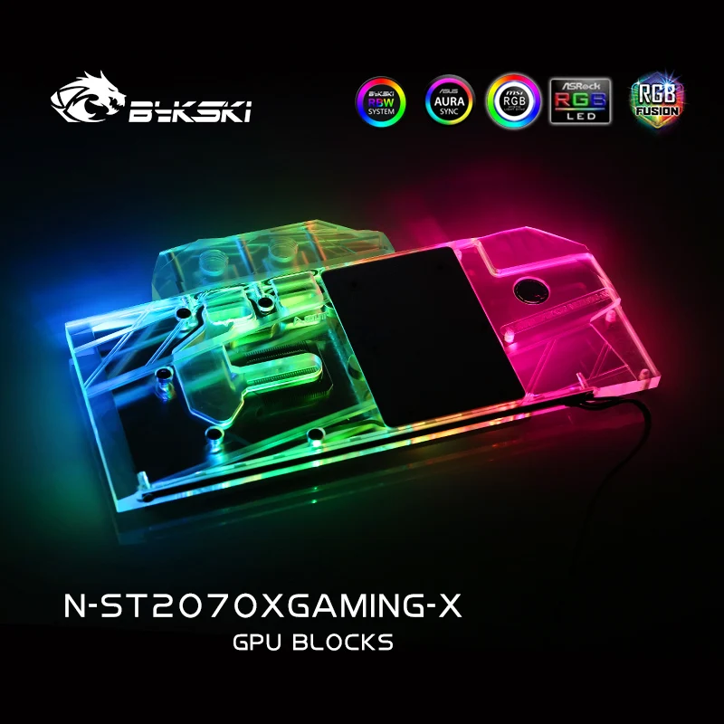 Bykski водный блок для ZOTAC RTX2070 8GD6 X GAMING OC/ 6GD6 OC/RTX1660Ti OC N ST2070XGAMING