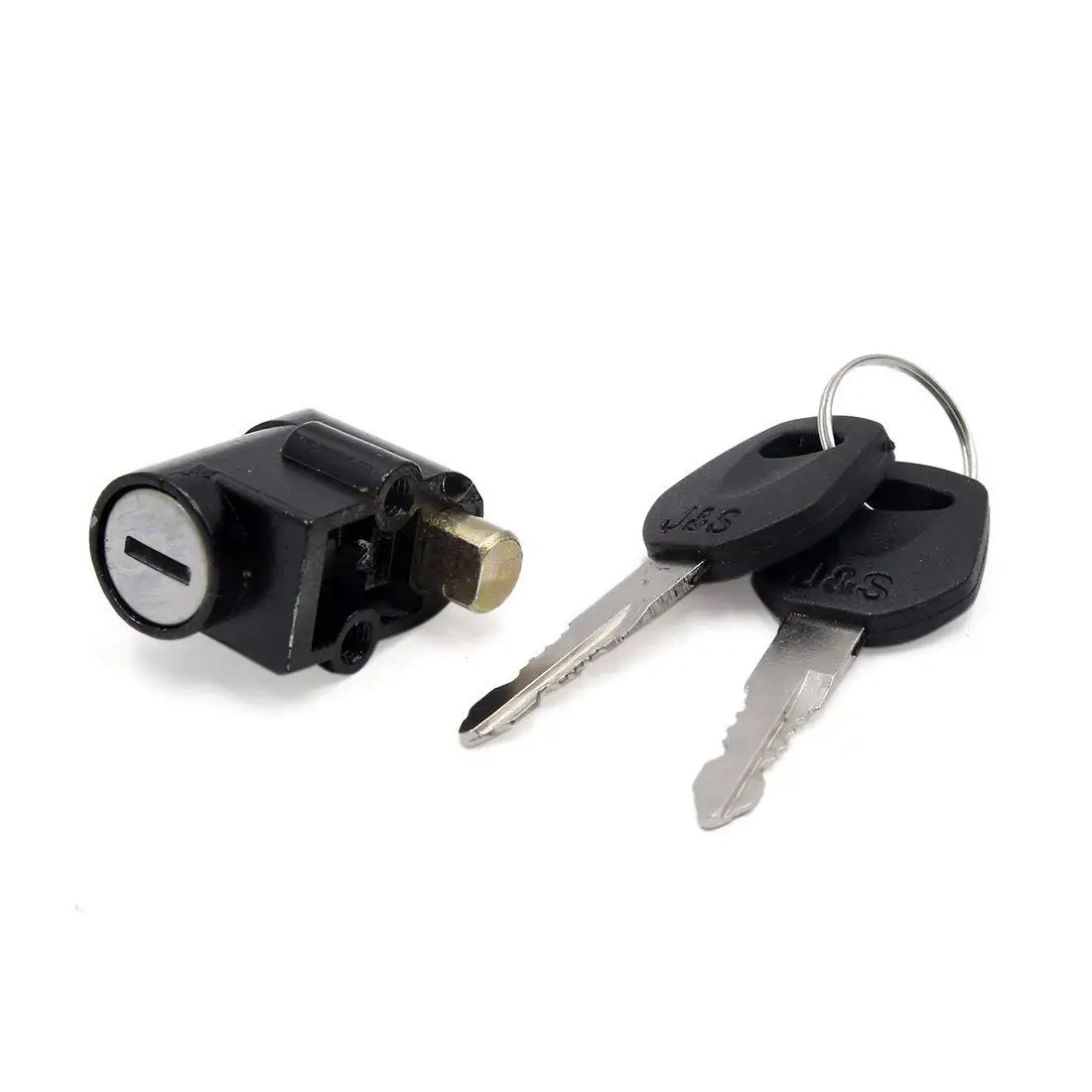 Stainless Steel Motorcycle Steering Lock w Two Keys for Suzuki GN125