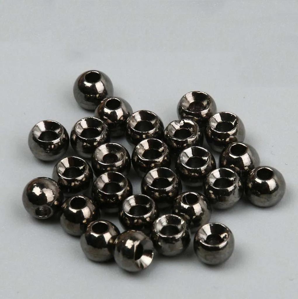 50Pcs Tungsten Slotted Fly Tying Beads Nymph Head Ball Beads 3.3mm Very Heavy Deep Nymphs Lures DIY 3.3mm