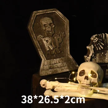 

Halloween Foam Simulation Tombstone Suitable for Indoor and Outdoor Layout of Lawn Props with Random Styles Halloween Supplies