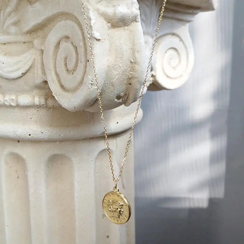 INZATT Настоящее серебро 925 проба эмбосс кулон с портретом ожерелье для модных женщин ювелирные украшения аксессуары в стиле панк подарок