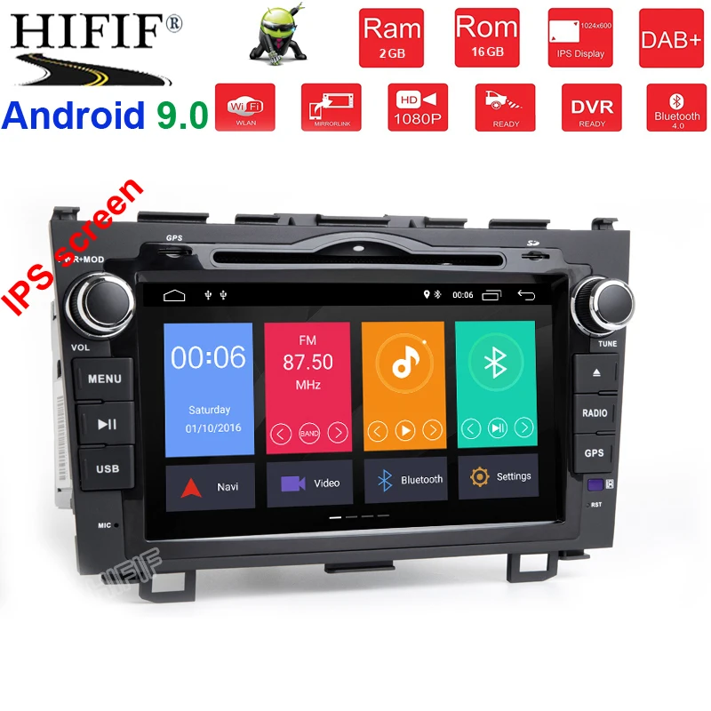Discount Android9.0 HD 1024*600 Car DVD Player Radio For Honda CRV 2007 2008 2009 2010 2011 4G WIFI GPS Navigation Head Unit 2 din 2GRAM 0 Discount Android9.0 HD 1024*600 Car DVD Player Radio For Honda CRV 2007 2008 2009 2010 2011 4G WIFI GPS Navigation Head Unit 2 din 2GRAM 0