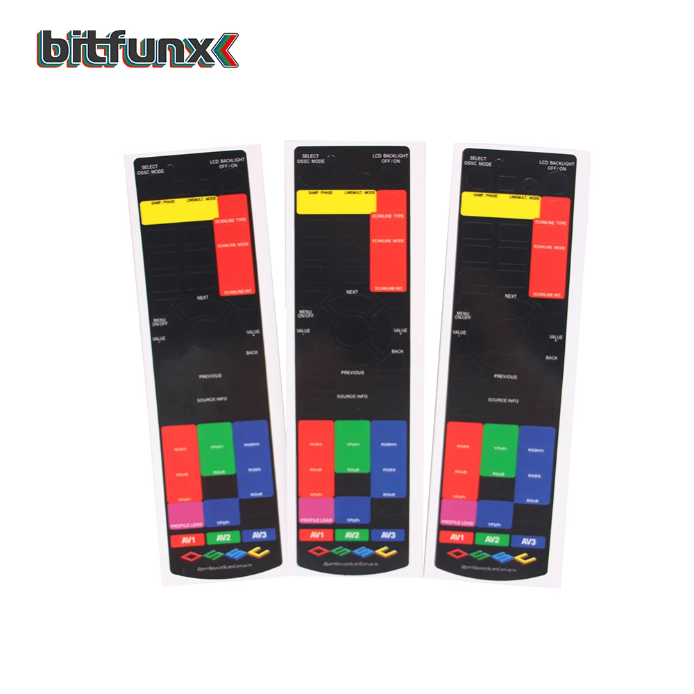 

Remote Sticker for OSSC HDMI Converter Remote