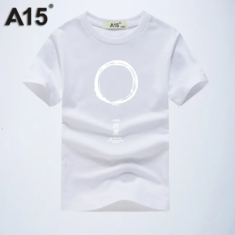 A15/ г. Футболка для больших мальчиков, летняя хлопковая футболка с короткими рукавами для подростков 6, 8, 10, 12, 14 лет футболка для маленьких девочек - Цвет: K4TBZ83White