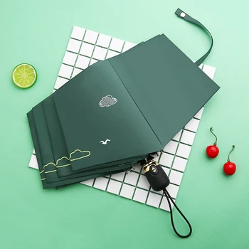 

Yellow Umberlla Rain Wind Art Women Folding Korea Umrella Small Parasol Windproof Paraguas Quality Luxury Guarda Chuva Child E7