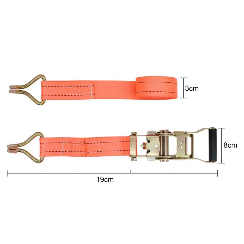 6m Luggage Cargo Strap Double Hook Strong Load-bearing Tensioning Belt Portable Tie Down Straps for Car Trucks