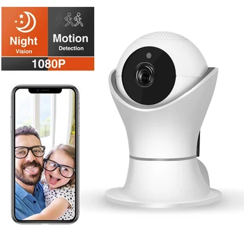 

WiFi IP Camera 1080P Baby Pet Camera Monitor Pan Tilt Wireless Home Security Camera Motion Detection 2-way Audio Night Vision