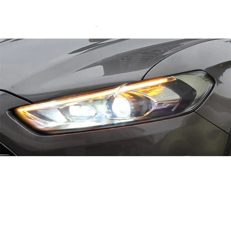 Luces боковой указатель поворота Drl фары в сборе запчасти Neblineros Led Para авто автомобили Освещение Фары для Ford Mondeo