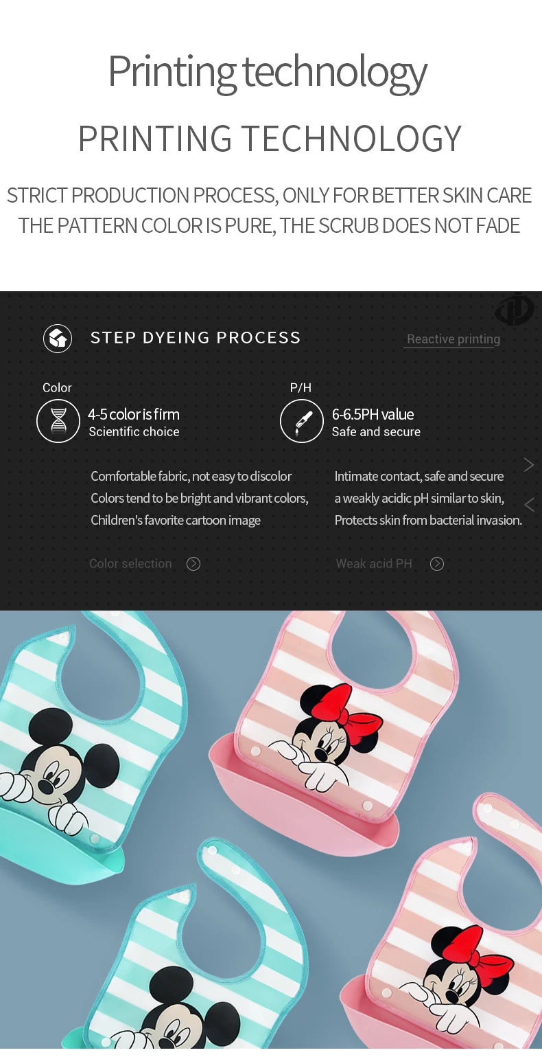 Disney, 12 шт./лот, TPE Детские Мультяшные нагрудники, Слюнявчики для малышей 0-3 лет, детские слюнявчики для кормления, Микки и Минни, новинка