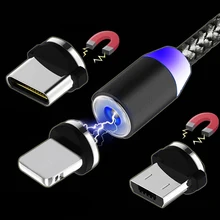 Новое поступление Магнитный переходный разъем Магнитный Micro USB разъем адаптер IOS Android type-C Магнитный адаптер