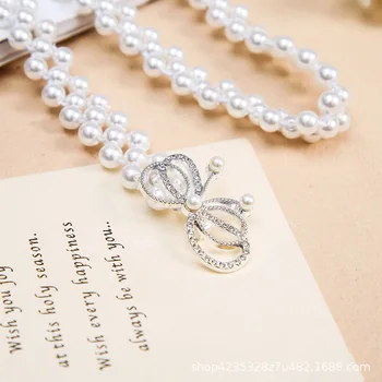 

35 Styles Elastic White Pearl Waist Belts for Women Brand Designer Rhinestones Wedding Dresses Belts Metal Buckle Decoration