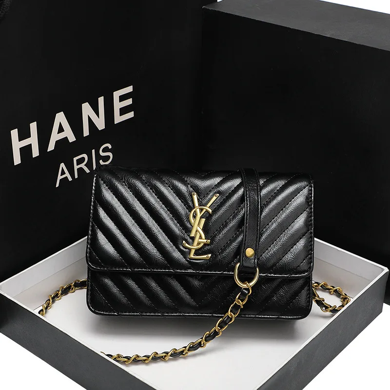 

Luxury Women's Small Square Bag 2020 New Shoulder Bag High Quality Pu Diagonal Bag Multifunctional Chain Shoulder Bag