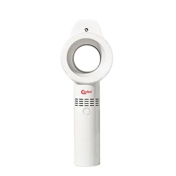 

360° Bladeless Hand Held CoolerSmall Low Noise Portable Mini Handheld Fan Summer Cool Rechargeable No Leaf Spray Fan