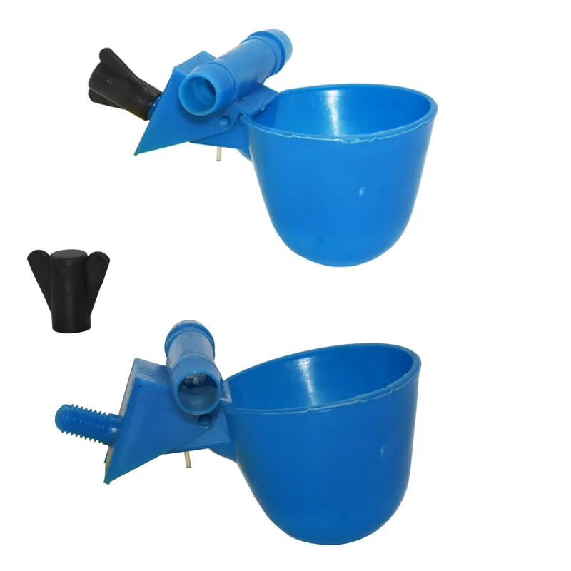 4 Pcs Automatic Bird Coop Feed Poultry Chicken Fowl The Pipe Diameter 13.5mm Quail Drinker Water Drinking Cups
