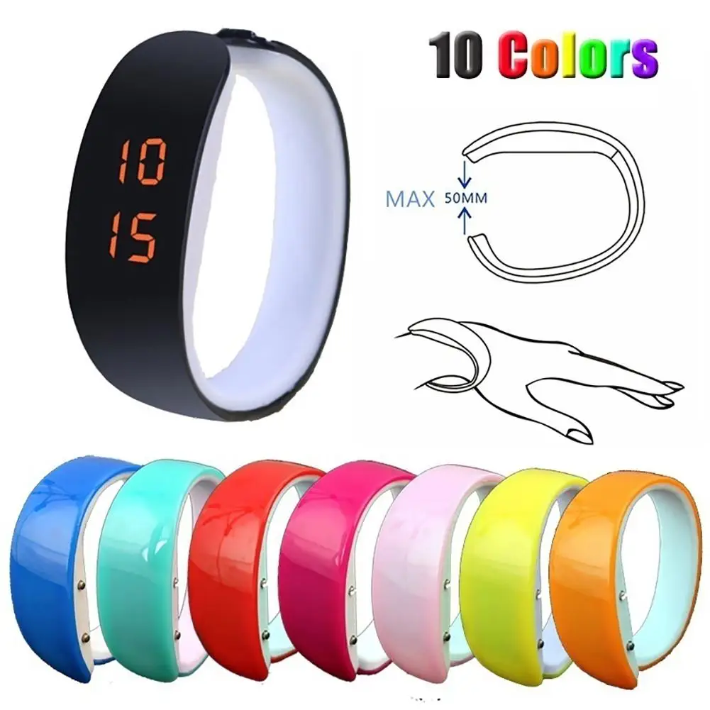 Relojes de mujer para hombre, pulsera LED, resistente al agua, Color caramelo, Digital, deportivo, gran oferta, regalo, 2020