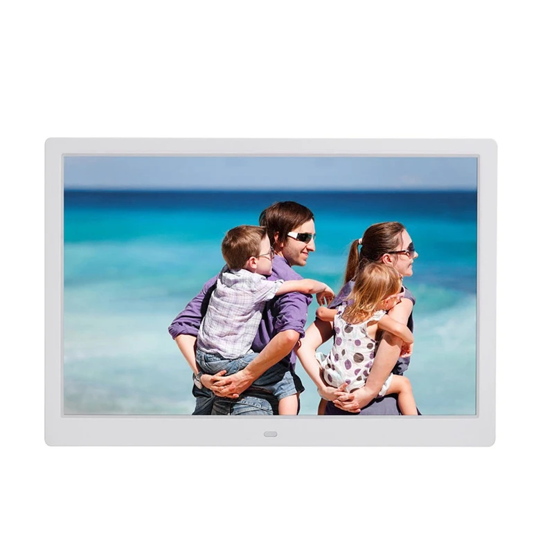 

15.4 Inch Digital Photo Frame Press Button Electronic Photo Album Full format 1080P Wall Hanging Display Advertising Machine Whi