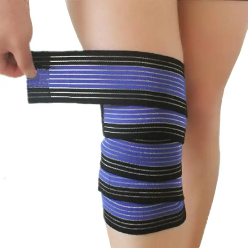 Горячая эластичная повязка компрессионная поддержка колена для спорта ремень