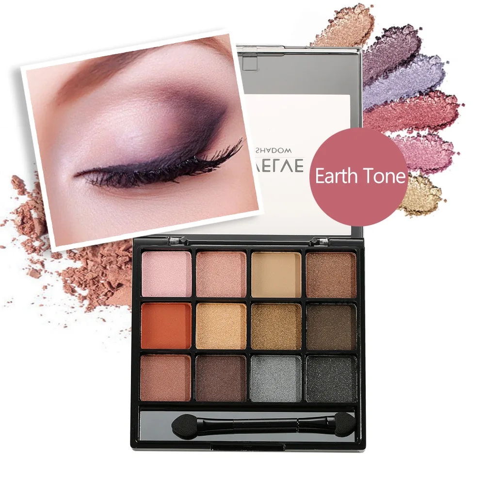 Beauty glassed Makeup Gorgeous Me палитра теней для век 12 цветов Палитра пигментированная пудра|