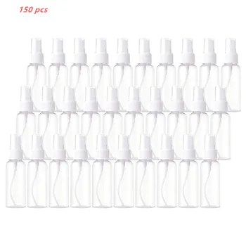 

150 Pcs 50Ml Spray Bottles Plastic Empty Refillable Atomizer Transparent Travel Bottle Makeup Moisture Atomizer bottle spray