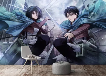 

[Self-Adhesive] 3D Attack On Titan 355 Japan Anime Wall Paper mural Wall Print Decal Wall Murals Belly