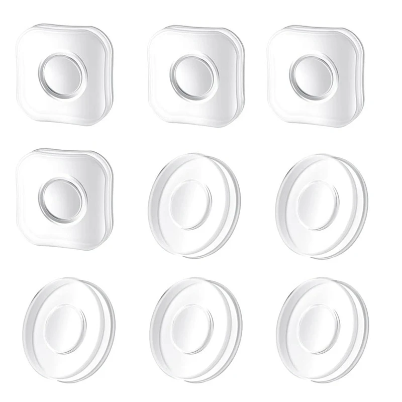 Nano Gel Pad Traceless Magic Stickers Sticky Double-Sided Seamless Washable Reusable (9 Pack) | Автомобили и мотоциклы