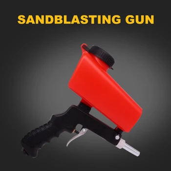 

Portable Sandblasting Gun Aerodynamic Sand Blasting Machine Adjustable Pneumatic Set Power Tools Cleaning Water Gun Head Tools
