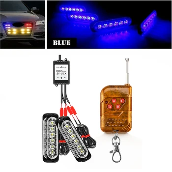 

Car Flash Light Truck Warning Light Parts Lighting Red Blue Strobe Light