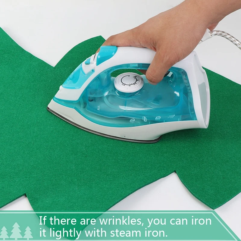 

51 Piece Felt Christmas Tree Decoration, Detachable Glitter Ornaments, Reusable and Easy to Hang and Decorate, Perfect for Kids