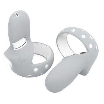 

1pair Touch Controller Grip Cover Home Anti Sweat Gaming Accessories Scratch Resistant VR Glasses Soft Smooth For Oculus Quest 2